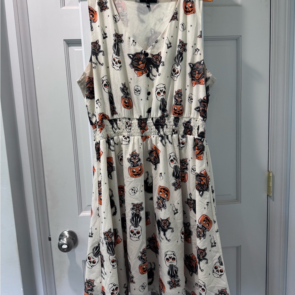 Sourpuss Halloween jinx cat dress